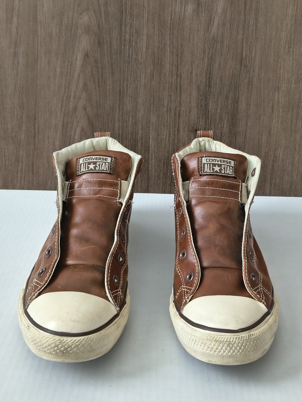 Converse Chuck Taylor All Star Mid Top Leather Pinecone Brown